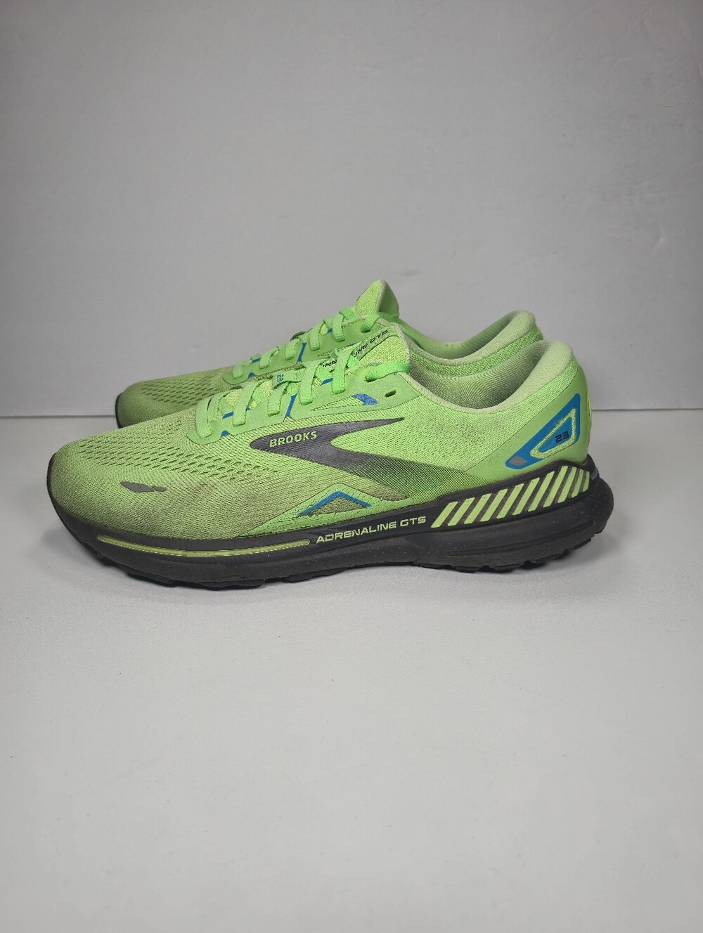 Brooks Adrenaline GTS 23 Mens 10 D Green Gecko 1103911D373 Running Shoes